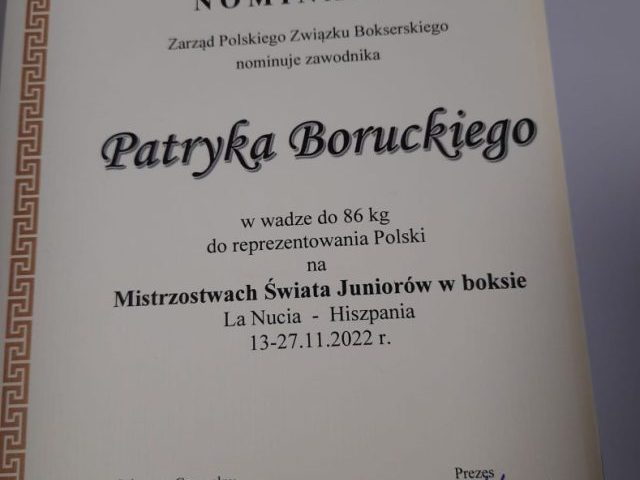 Borucki powołany na Mistrzostwa Świata Juniorów