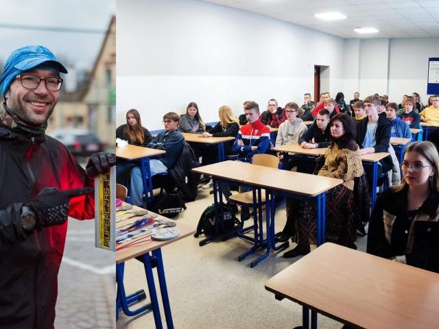 Mistrz Rafał Kot inspirował uczniów Staszica (zdjęcia)