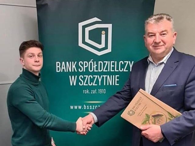 Kolejny znakomity sportowiec pod skrzydłami Banku Spółdzielczego w Szczytnie