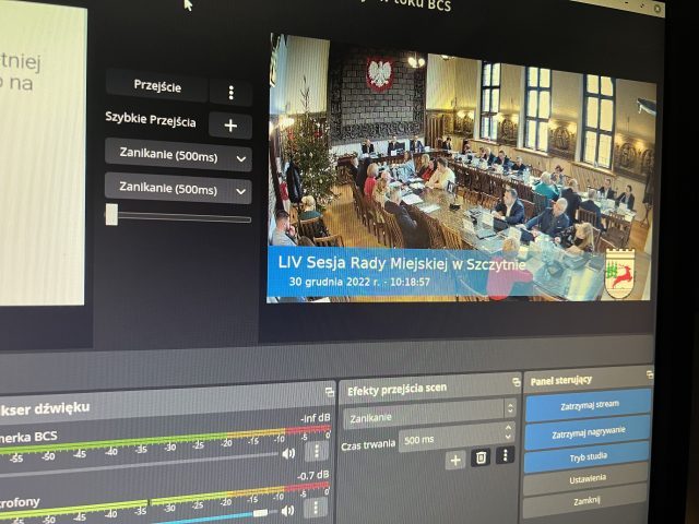 Ruszyła LIV Sesja Rady Miejskiej w Szczytnie – oglądaj obrady na żywo. Dziś o budżecie na 2023 rok (wideo)