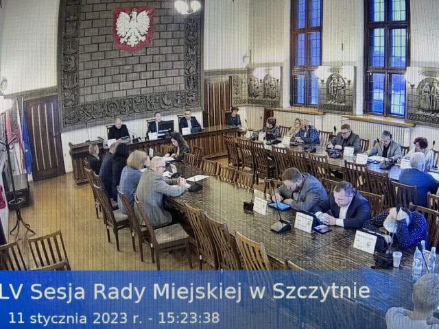 Trwa LV Sesja Rady Miejskiej w Szczytnie (oglądaj na żywo)