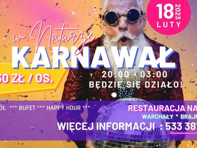 Karnawał w Naturze – Sobota, 18 lutego (sprawdź szczegóły)
