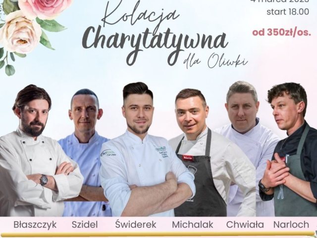Charytatywna kolacja z gwiazdorską obsadą kucharzy, wśród nich Marek Michalak - Master Chef Wielkiej Brytanii