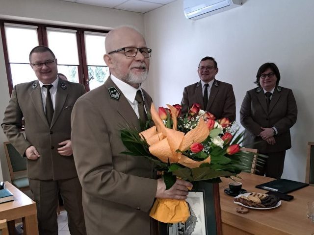 Leśnicy pożegnali Romana Zapadkę, podleśniczy odszedł na emeryturę