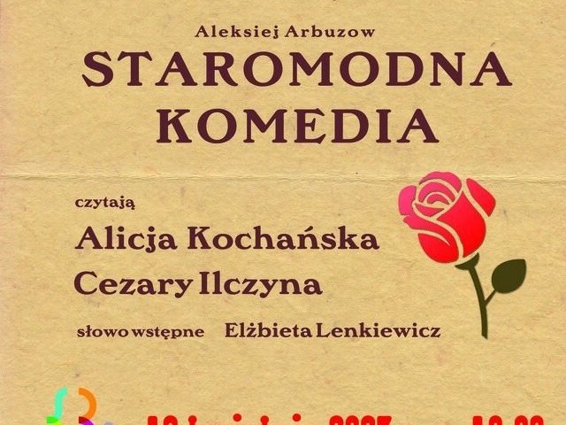 Staromodna komedia - powrót teatru przy stoliku do Miejskiej Biblioteki Publicznej w Pasymiu!