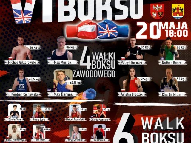 Szczycieńscy wojownicy w zawodowym ringu: Polska kontra Wielka Brytania! Gala Boksu Jedwabno 2023