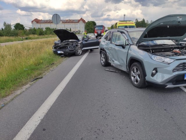 Dwie osoby ranne. Wypadek w okolicy Pasymia