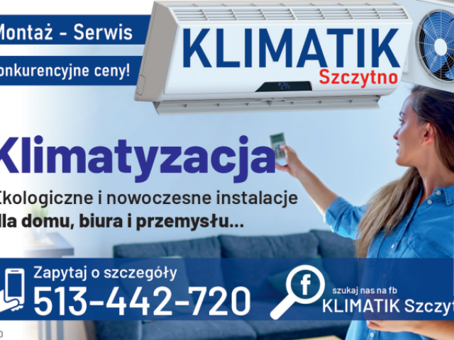 Klimatik Szczytno – odpocznij od upałów dzięki profesjonalnej klimatyzacji! Sprawdź ofertę