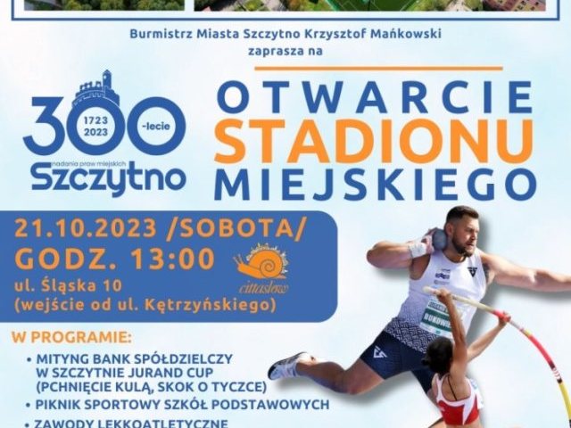 Uroczyste otwarcie stadionu przy Śląskiej! Mityng Banku Spółdzielczego w Szczytnie Jurand Cup