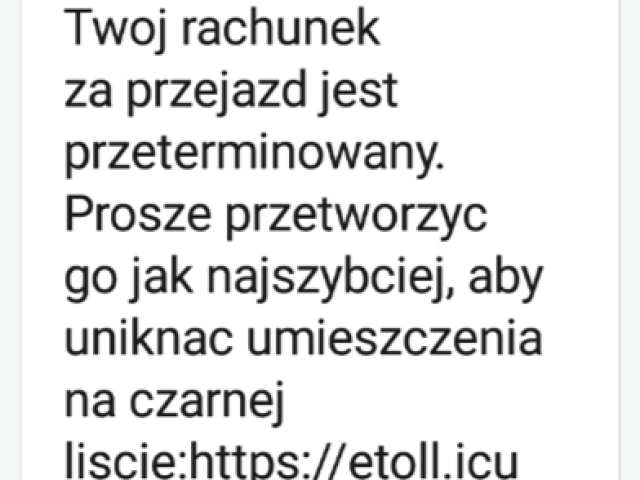 Fałszywe SMS-y o płatności w e-TOLL. Urząd Skarbowy ostrzega