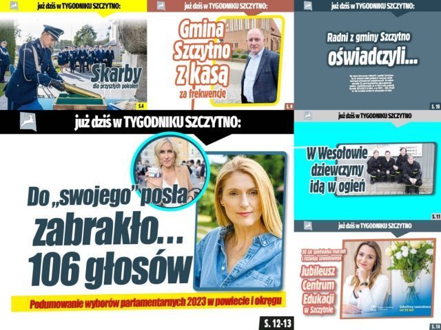 Nowy numer „Tygodnika Szczytno” czeka już na Ciebie! Zapraszamy do lektury