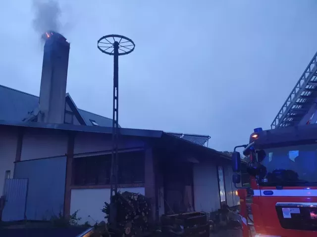 Ognista historia rodziny bocianów z Siódmaka. Gniazdo na kominie stanęło w ogniu... po raz piąty (zdjęcia)