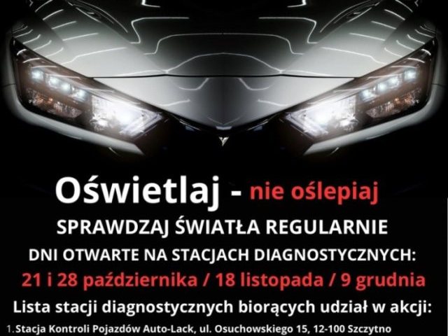 Twoje Światła – Nasze Bezpieczeństwo. Ruszyła akcja diagnostów i policjantów