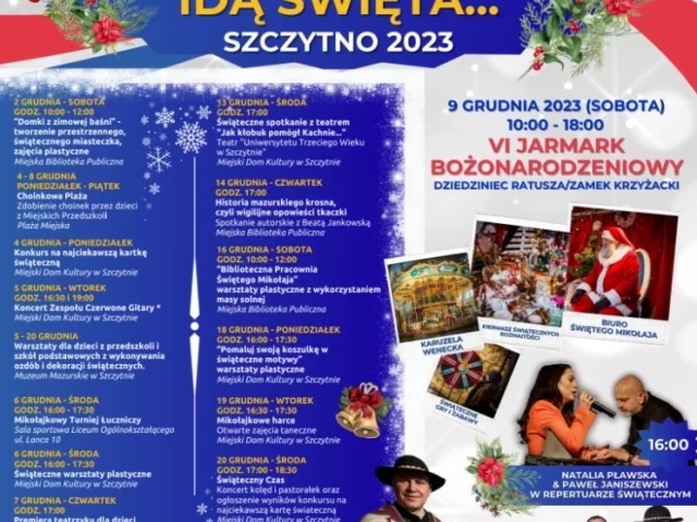 Świąteczne czarowanie w Szczytnie. Zapowiada niezapomniany grudzień (sprawdź szczegóły)