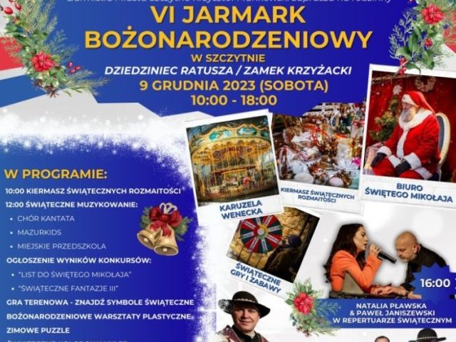 Burmistrz Krzysztof Mańkowski zaprasza na Jarmarku Bożonarodzeniowego (wideo)