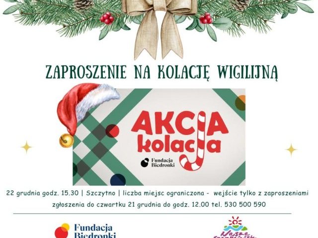 Zapraszają seniorów ze Szczytna i okolic na Wigilię (sprawdź szczegóły)