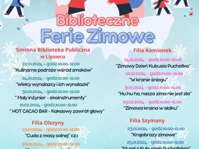Ferie z kulturą w Gminie Szczytnie. Zaplanuj zimową przygodę