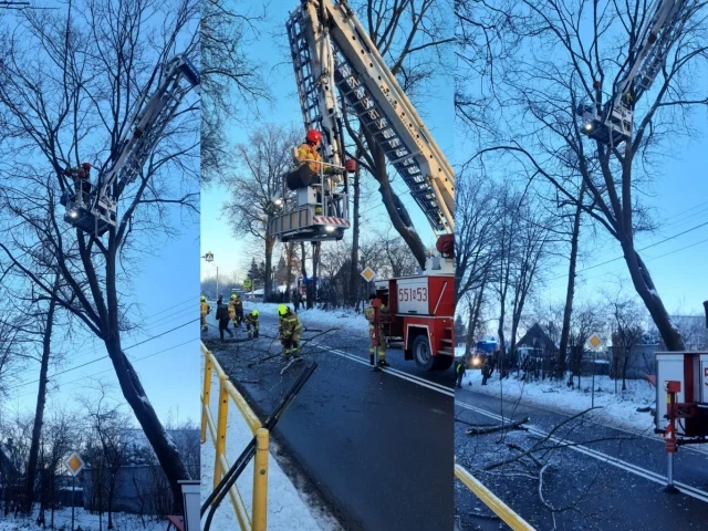 Pogoda wstrząsnęła naszym powiatem. Straż pożarna „na wysokim napięciu”