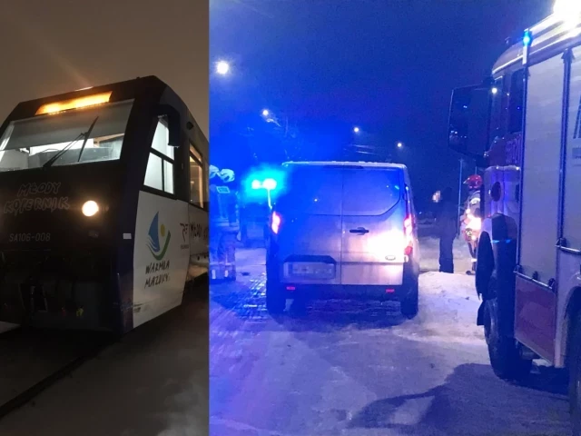 Kolejna kolejowa kolizja w naszym powiecie. Młody Kopernik zderzył się fordem transitem w Wielbarku
