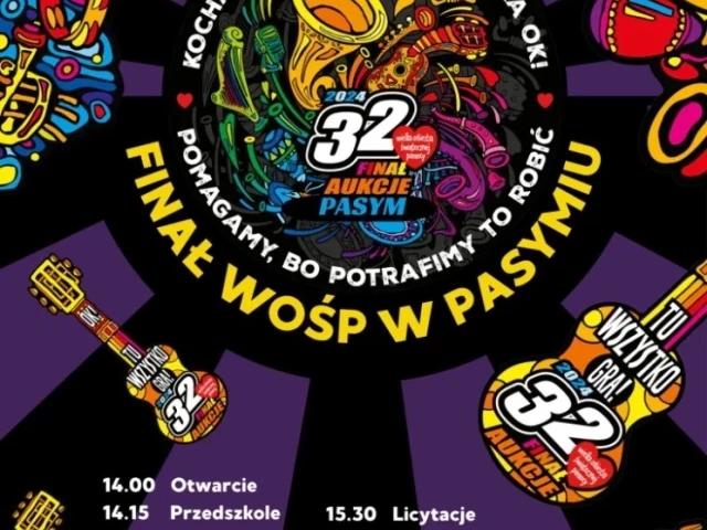 MOK Pasym zaprasza na 32. Finał Wielkiej Orkiestry Świątecznej Pomocy (wideo)