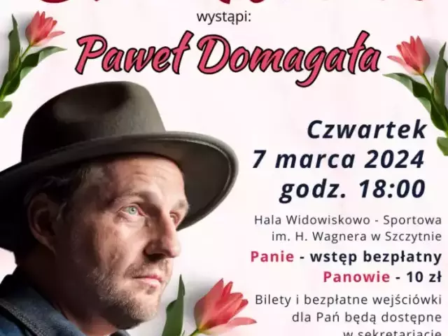 Paweł Domagała „prezentem” dla kobiet ze Szczytna
