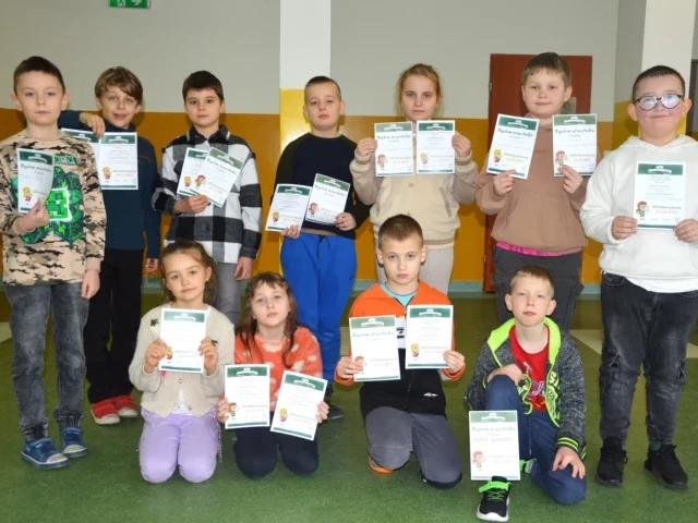Sukcesy najmłodszych uczniów wielbarskiej podstawówki