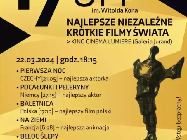 Grand Off im. Witolda Kona: Światowa elita kina niezależnego zawita do Cinema Lumiere!