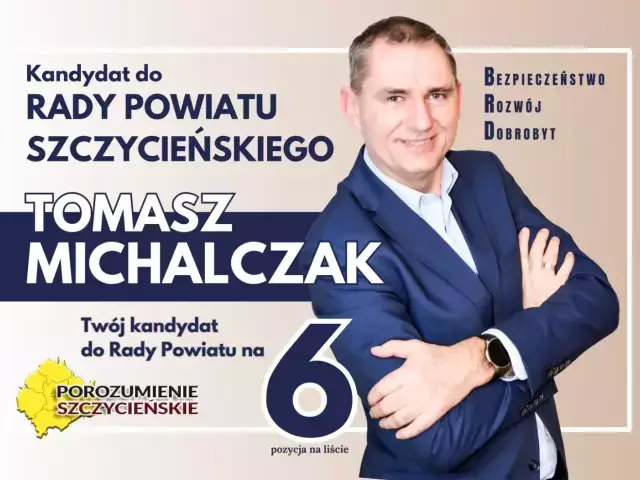 Rozmowa z Tomaszem Michalczakiem – kandydatem do Rady Powiatu z miasta Szczytno