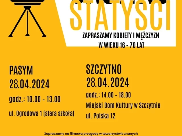 Statyści poszukiwani! „Mazurskie tajemnice” otwierają bramy Pasymia i Szczytna
