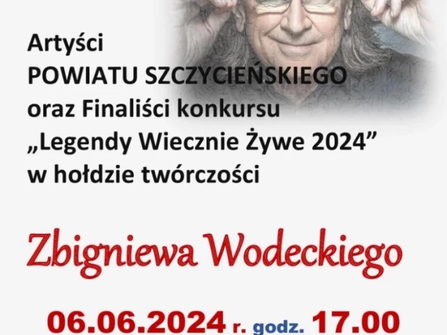 Wielbark zaprasza na koncert w hołdzie Zbigniewowi Wodeckiemu