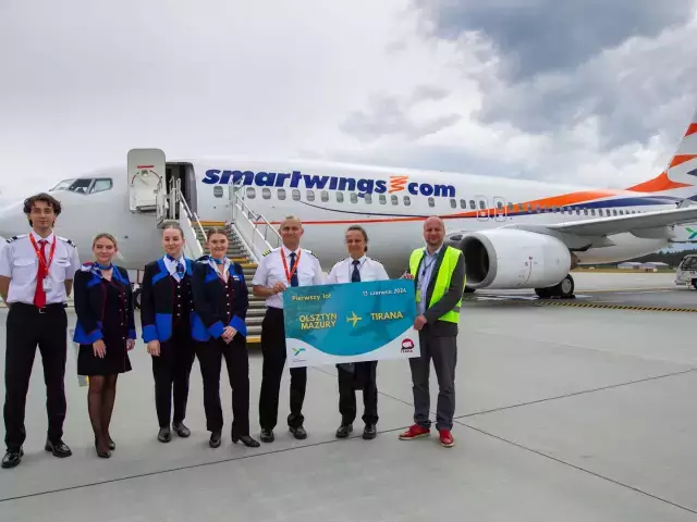 Wakacyjne loty z Mazur do Albanii. Inauguracja połączeń czarterowych (zdjęcia)