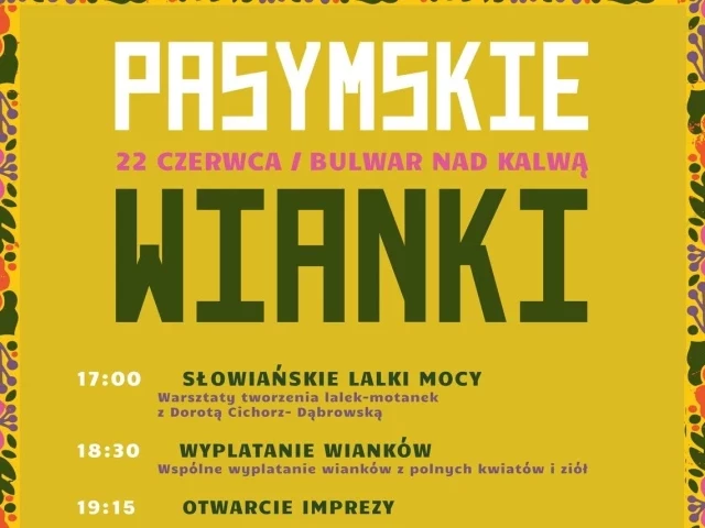 Pasymskie Wianki 2024. Świętuj letnią równonoc w Pasymiu
