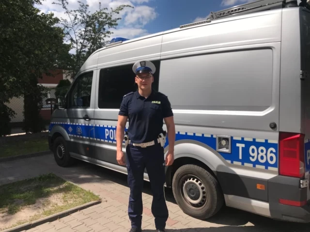 Zapobiegł tragedii wracając z wesela – st. post. Piotr Kobus na służbie nawet po godzinach