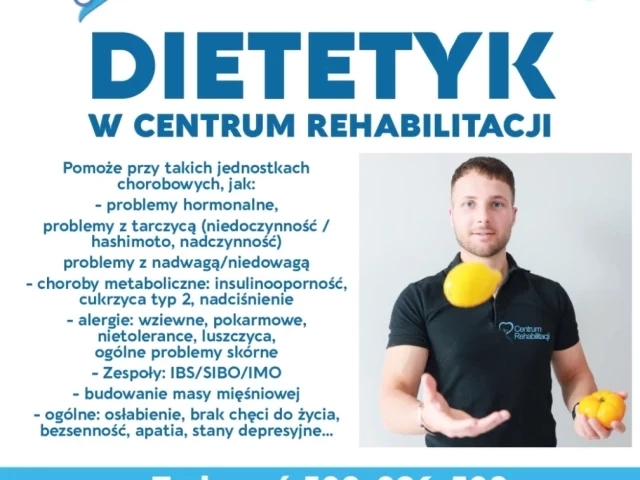 Dietetyk w Centrum Rehabilitacji - Twoje zdrowie w dobrych rękach!