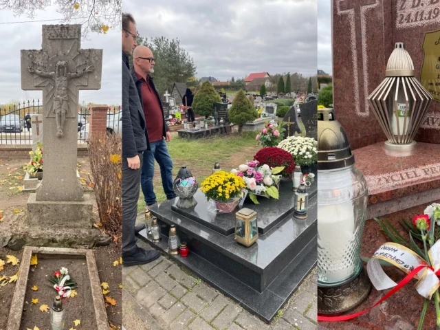 Pasymski samorząd wspomina zmarłych radnych – kwiaty i znicze na cmentarzu