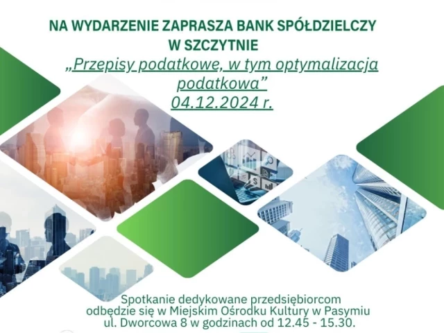 Przepisy podatkowe na wyciągnięcie ręki – Pierwsza Liga Biznesu zaprasza do Pasymia