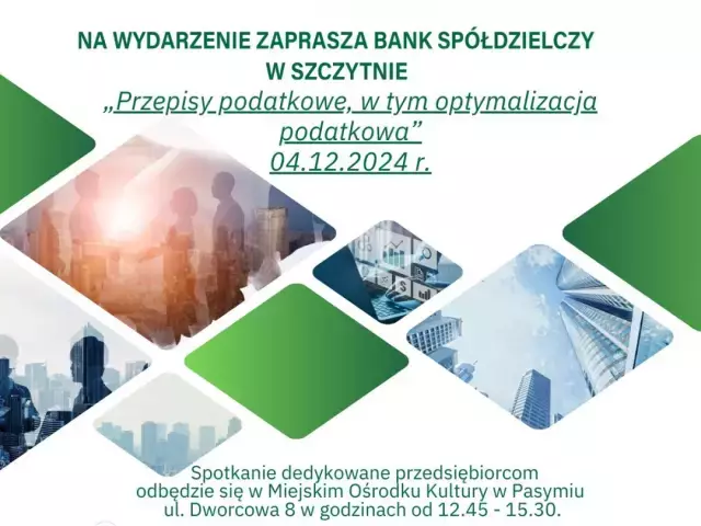 Przepisy podatkowe na wyciągnięcie ręki – Pierwsza Liga Biznesu zaprasza do Pasymia