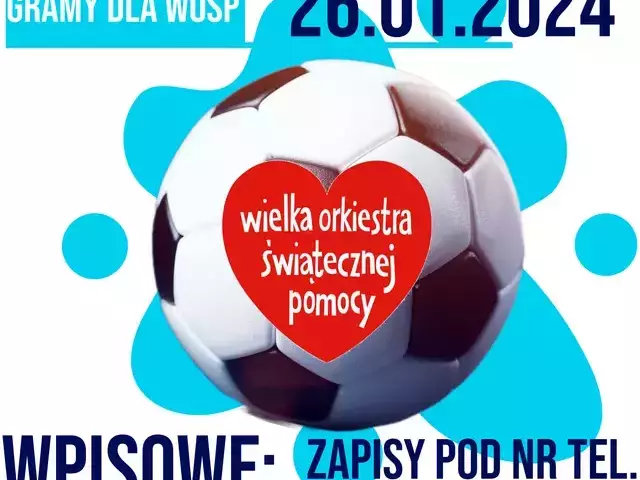 Trwają zapisy do Turnieju Halowej Piłki Nożnej WOŚP