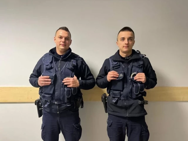 Policjanci w akcji - dwa pożary zatrzymane na czas