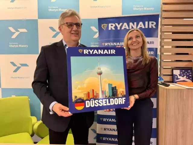 Nowe połączenie z lotniska Olsztyn-Mazury! Ryanair poleci do Düsseldorfu