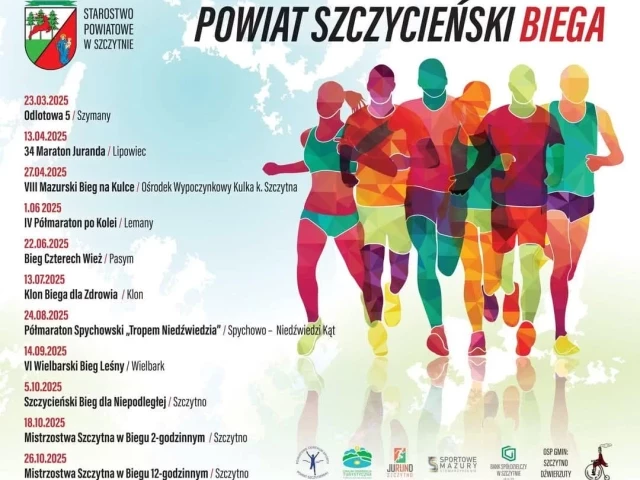 Powiat Szczycieński zaprasza na biegi. Sprawdź kalendarz wydarzeń