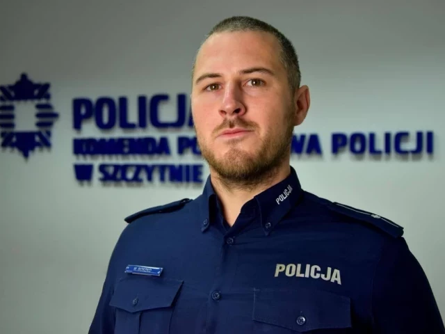 Młodszy aspirant Maciej Boszko - prezentacja dzielnicowych