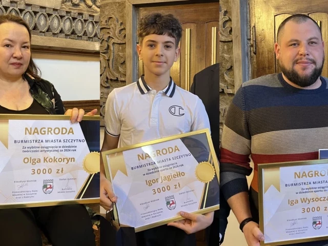 Olga, Iga i Igor z prestiżowym wyróżnieniem burmistrza (zdjęcia)