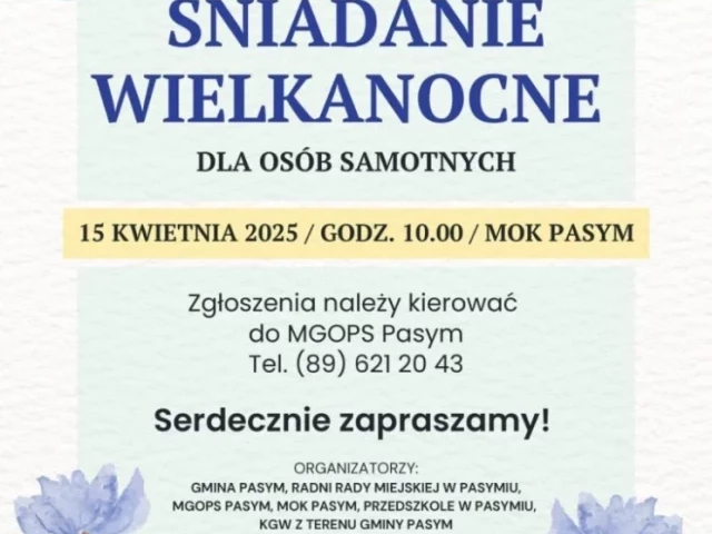 Nie jesteś sam – Pasym zaprasza na świąteczne śniadanie z ludzką twarzą