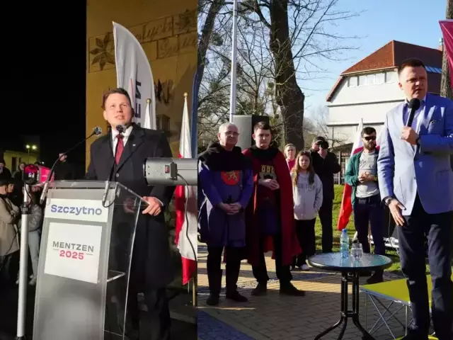 Kogo wybierze powiat szczycieński?  Na razie tylko Mentzen i Hołownia przekonywali w Szczytnie