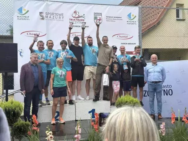 Deszcz, pot i sportowa walka! Kamil Rybus zwycięża w Triathlonie Szczytno 2025 (zdjęcia)