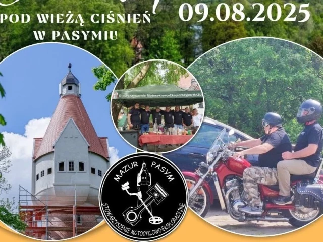 Silniki, grochówka i rock pod wieżą. Motopiknik w Pasymiu już 9 sierpnia