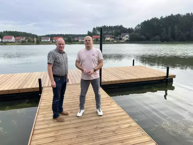 Szczycionek z nowym pomostem – ósma taka inwestycja w Gminie Szczytno
