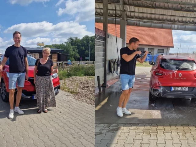 Burmistrz Nowociński z gąbką w dłoni, czyli jak Pasym lśnił w rytmie WOŚP