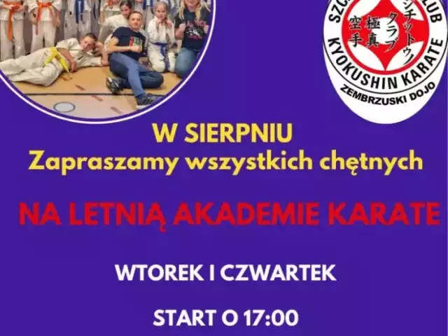 Letnia akademia karate w Szczytnie. Spróbuj swoich sił w Szczycieńskim Klubie Kyokushin Karate